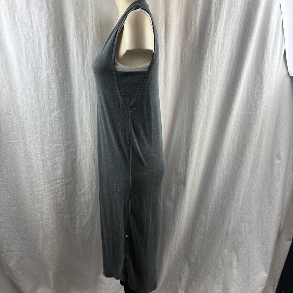 Kit & Ace Good feels brushed sleeveless grey dress M - Picture 7 of 13